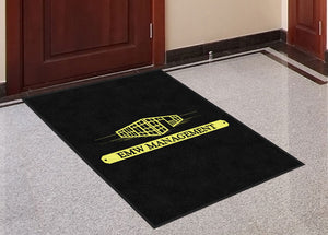EXOTIC MOTOR WORLD 3.17 X 3.83 Rubber Backed Carpeted HD - The Personalized Doormats Company