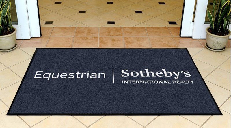 Equestrian Sotheby's 3 x 5 Rubber Backed Carpeted HD - The Personalized Doormats Company