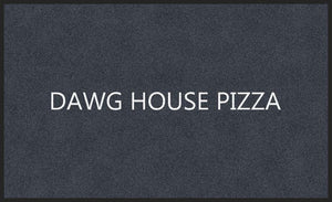 DAWG HOUSE PIZZA 3 X 5 Rubber Backed Carpeted HD - The Personalized Doormats Company