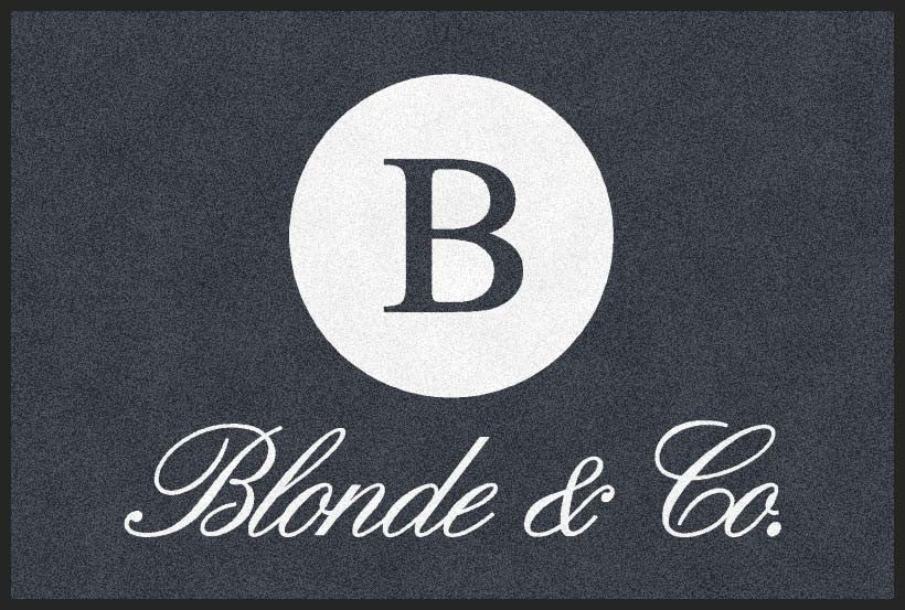 blonde & co 4 X 6 Rubber Backed Carpeted HD - The Personalized Doormats Company