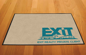 Exit Realty Private Client 2 X 3 Rubber Backed Carpeted HD - The Personalized Doormats Company