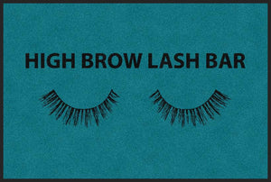 High Brow Lash Bar 2 X 3 Rubber Backed Carpeted HD - The Personalized Doormats Company