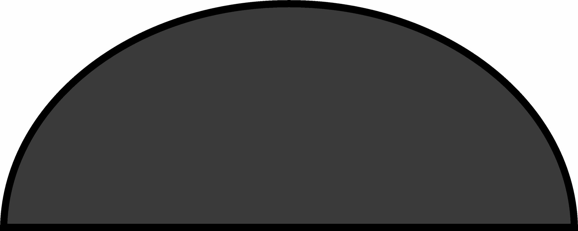 Blank Circular Segment § 4 X 10 Luxury Berber Inlay - The Personalized Doormats Company