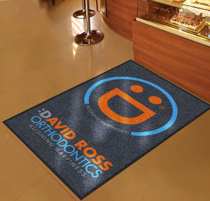 David Ross Orthodontics 3 X 5 Rubber Backed Carpeted HD - The Personalized Doormats Company