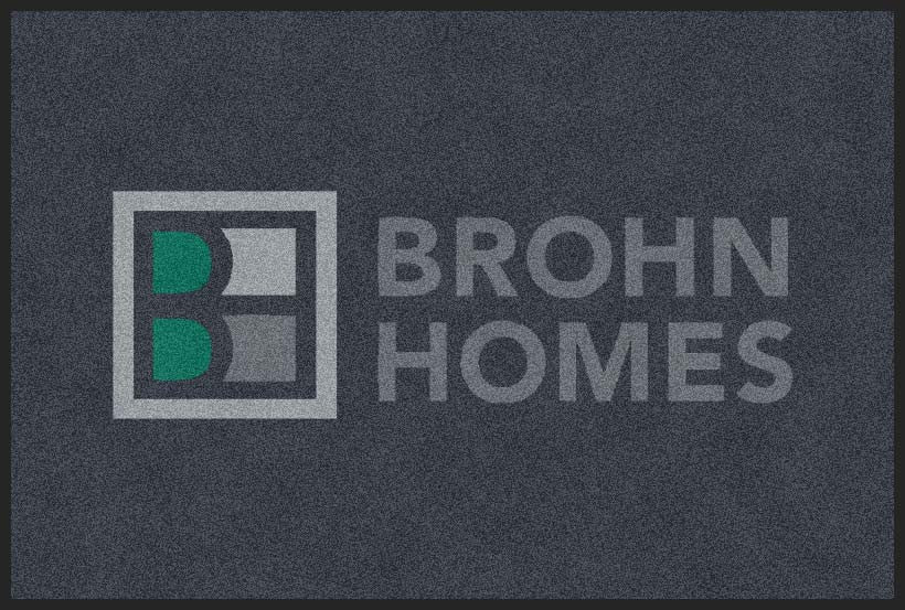 Brohn Homes 2 X 3 Rubber Backed Carpeted HD - The Personalized Doormats Company