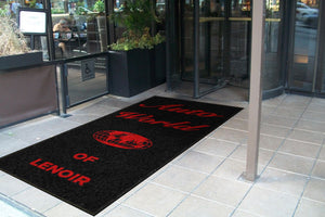 AutoWorld of Lenoir 4 X 8 Rubber Backed Carpeted - The Personalized Doormats Company