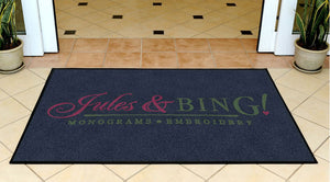 Jules and Bing 3 X 5 Rubber Backed Carpeted HD - The Personalized Doormats Company