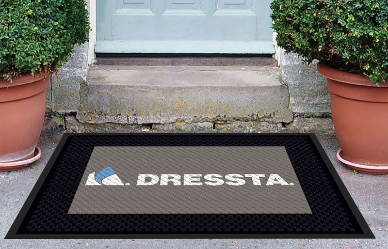 Dressta Door Mat 3x 4 3 X 4 Rubber Scraper - The Personalized Doormats Company