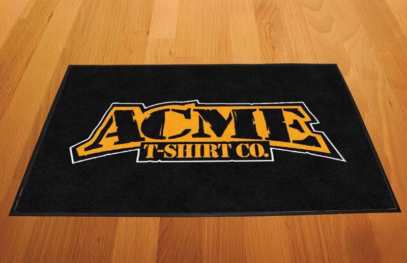 ACME T SHIRT COMPANY 2 X 3 Rubber Backed Carpeted HD - The Personalized Doormats Company