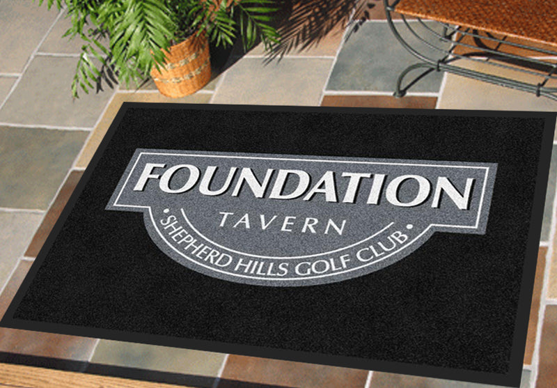 Foundation Tavern 2 X 3 Rubber Backed Carpeted HD - The Personalized Doormats Company