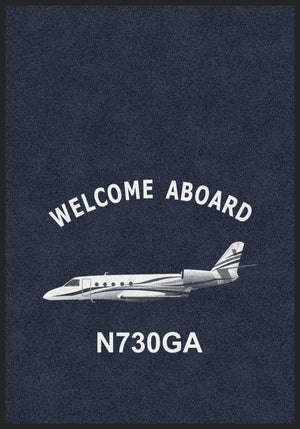Geddaway Air - N730GA 3.5 X 5 Rubber Backed Carpeted HD - The Personalized Doormats Company