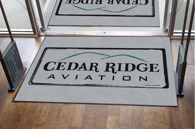 Cedar Ridge Aviation § 4 X 6 Rubber Backed Carpeted HD - The Personalized Doormats Company