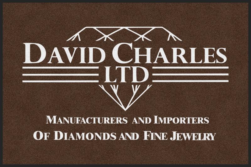 David Charles Doormat 4 X 6 Rubber Backed Carpeted HD - The Personalized Doormats Company