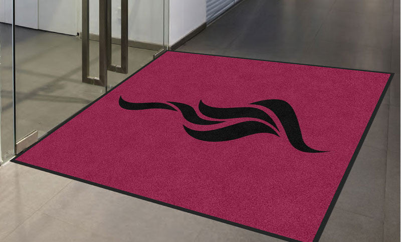 Flame Of Praise 6 x 6 Rubber Backed Carpeted HD - The Personalized Doormats Company