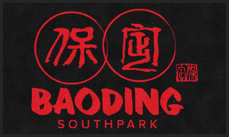 BAODING LOGO MAT Black Red