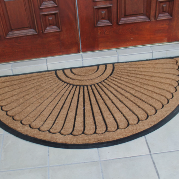 Estate Monogrammed Half-Round Door Mat