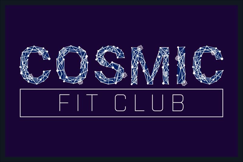 Cosmic Fit Club 4 X 6 Floor Impression - The Personalized Doormats Company