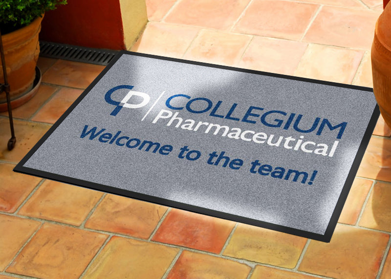 Collegium Pharmaceutical 2 X 3 Rubber Backed Carpeted HD - The Personalized Doormats Company