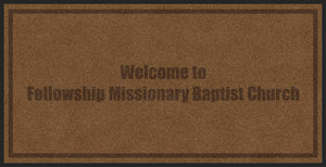 Fellowship Missionary Baptist Church 3 X 6 Custom Plush 30 HD - The Personalized Doormats Company