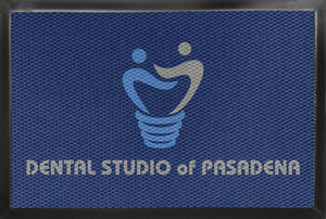 DENTAL STUDIO of PASADENA 4 X 6 Luxury Berber Inlay - The Personalized Doormats Company