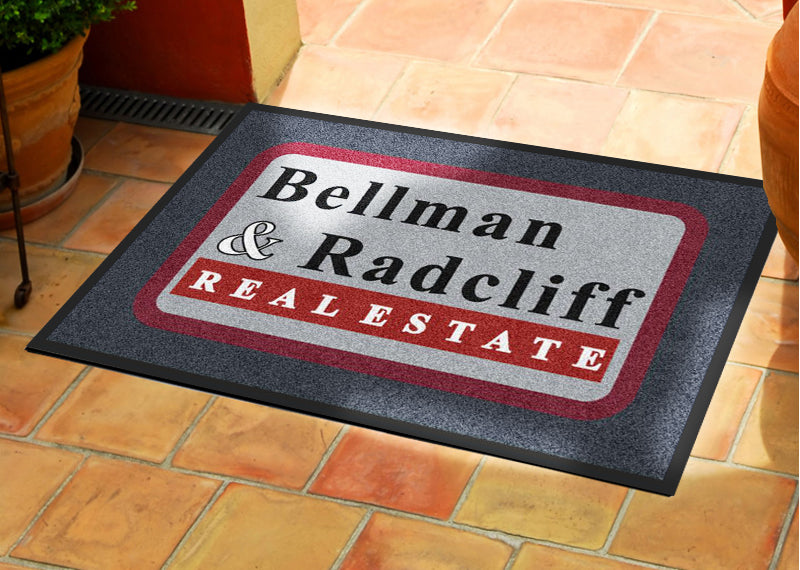 Bellman & Radcliff Real Estate 2 X 3 Rubber Backed Carpeted - The Personalized Doormats Company