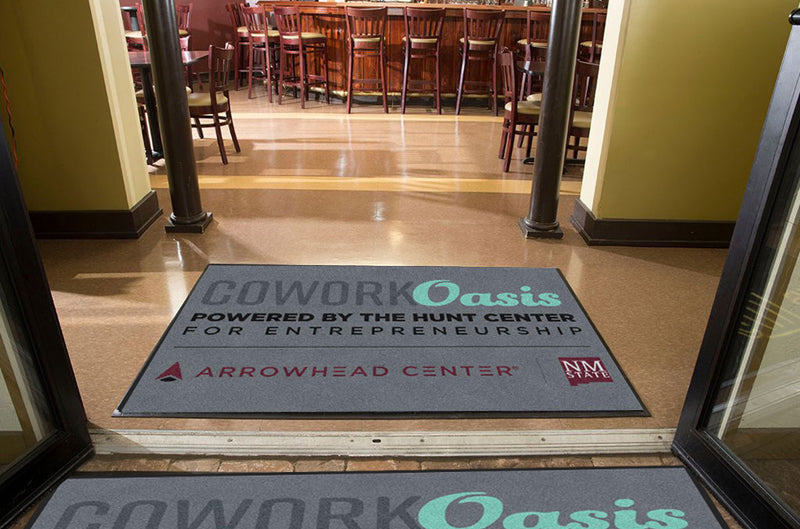 Cowork Oasis Mat 4 X 6 Rubber Backed Carpeted HD - The Personalized Doormats Company