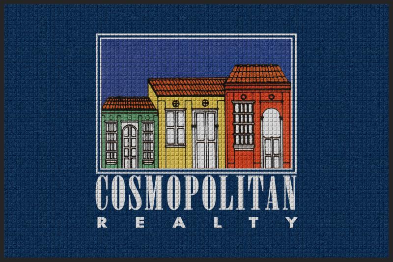 Cosmopolitan Realty 4 x 6 Waterhog Impressions - The Personalized Doormats Company