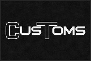 CT Customs 4 X 6 Rubber Backed Carpeted - The Personalized Doormats Company