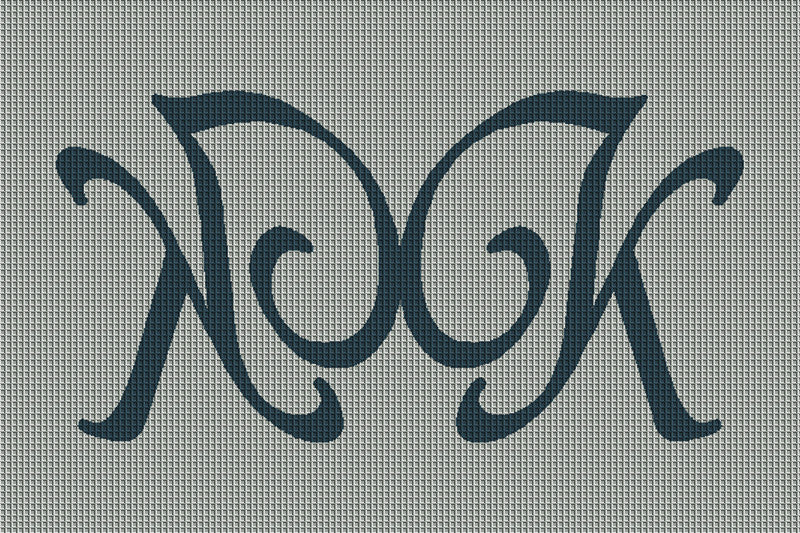 K logo 2 x 3 Waterhog Inlay - The Personalized Doormats Company