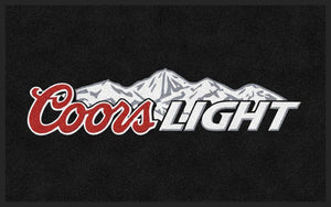 Coors light rug 2.5 X 4 Rubber Backed Carpeted HD - The Personalized Doormats Company