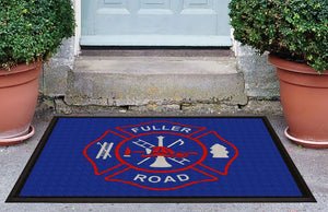 Fuller Road Fire Dept. Inc. 3 X 4 Luxury Berber Inlay - The Personalized Doormats Company