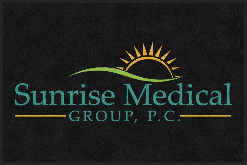 Entry Rug - Sunrise Medical Group 4 X 6 Rubber Backed Carpeted HD - The Personalized Doormats Company