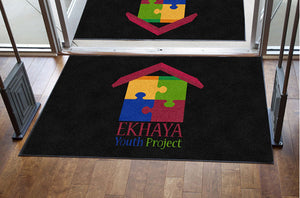Ekhaya Youth Project 4 X 6 Rubber Backed Carpeted HD - The Personalized Doormats Company