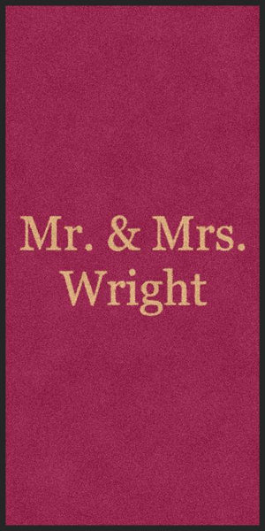Wright §-3 X 6 Rubber Backed Carpeted-The Personalized Doormats Company