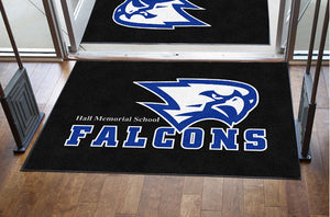 Hall Memorial School 4 X 6 Rubber Backed Carpeted HD - The Personalized Doormats Company