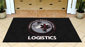 HCEC Logistics 3 x 5 Rubber Backed Carpeted HD - The Personalized Doormats Company