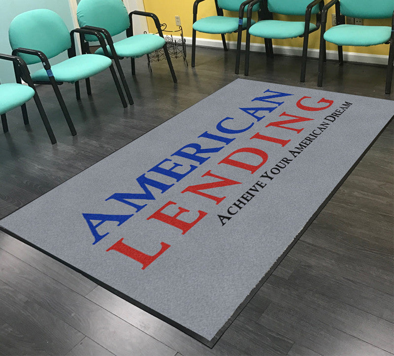 American Lending 5 X 8 Rubber Backed Carpeted HD - The Personalized Doormats Company