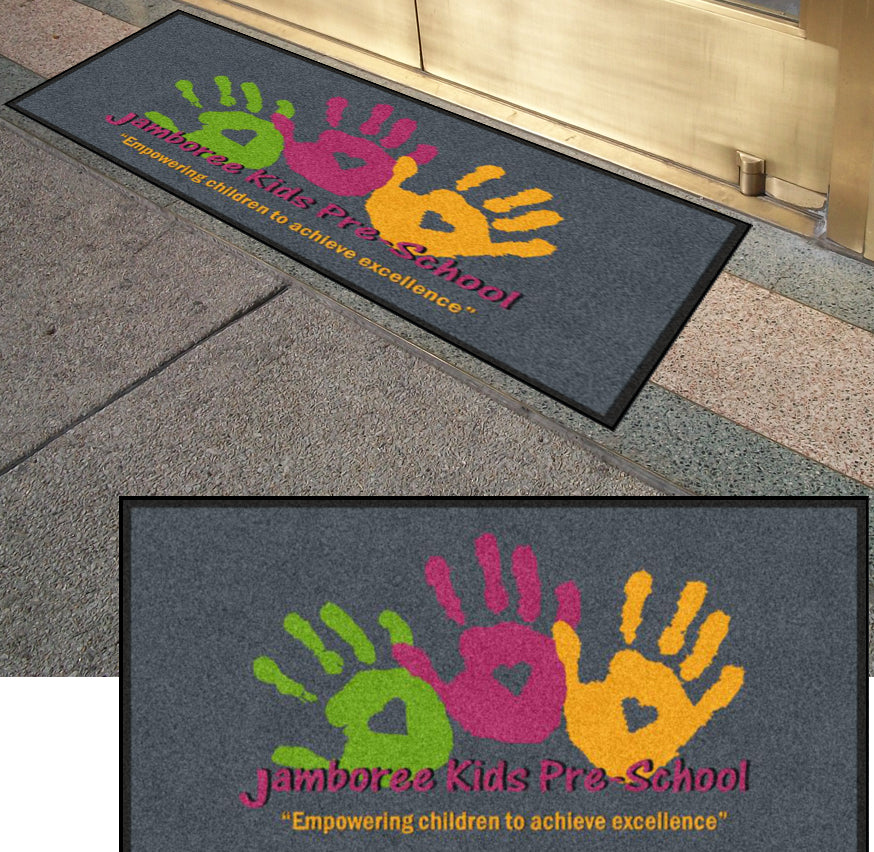 Jamboree Kids § 2 X 4 Rubber Backed Carpeted HD - The Personalized Doormats Company