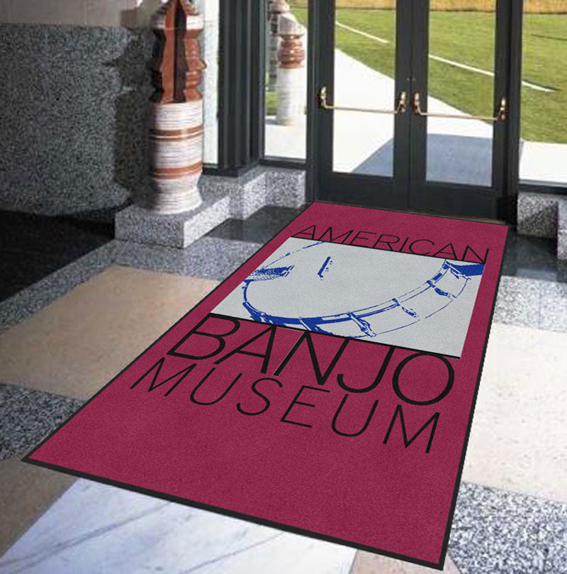 American Banjo Museum 6 X 10 Rubber Backed Carpeted HD - The Personalized Doormats Company