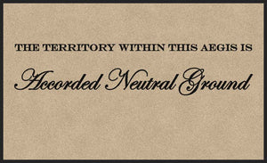 Accorded Neutral Ground 3 X 5 Rubber Backed Carpeted HD - The Personalized Doormats Company