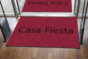 Casa fiesta 4 X 6 Rubber Backed Carpeted HD - The Personalized Doormats Company