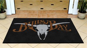 Bull Mat 3 x 5 Rubber Backed Carpeted HD - The Personalized Doormats Company