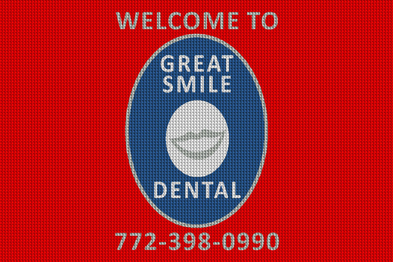 Great Smile Dental 4 x 6 Waterhog Inlay - The Personalized Doormats Company