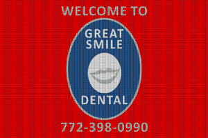 Great Smile Dental 4 x 6 Waterhog Inlay - The Personalized Doormats Company