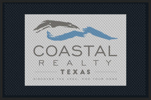 Coastal Realty 4 X 6 Rubber Scraper - The Personalized Doormats Company