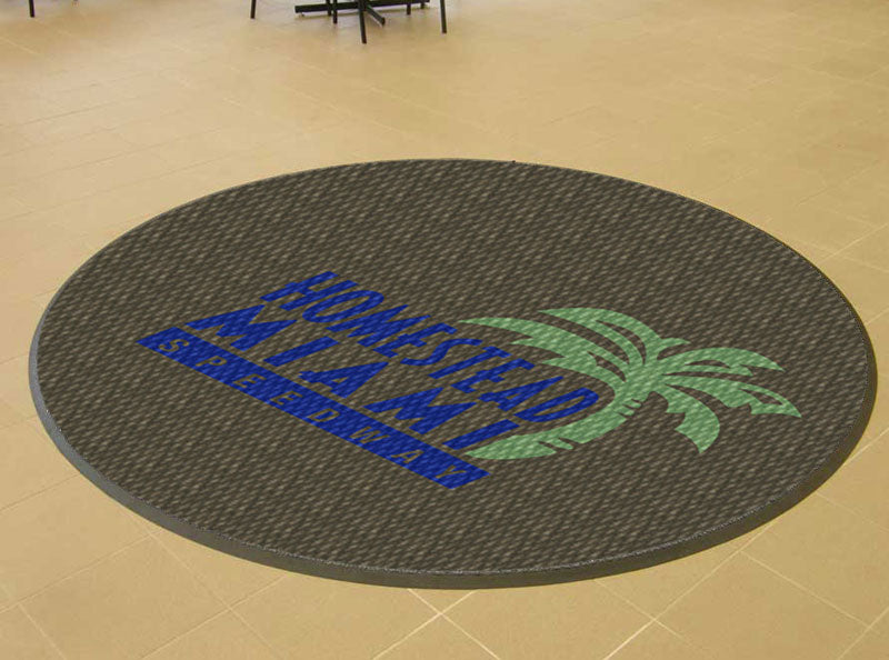 Homestead Miami Speedway 12 X 12 Luxury Berber Inlay - The Personalized Doormats Company