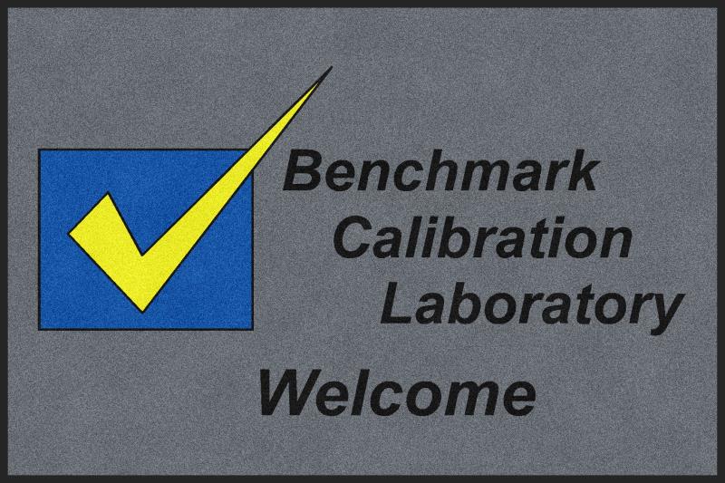 Benchmark Calibration Laboratory 4 X 6 Rubber Backed Carpeted HD - The Personalized Doormats Company