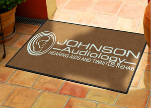 Johnson Audiology 2 X 3 Rubber Backed Carpeted HD - The Personalized Doormats Company