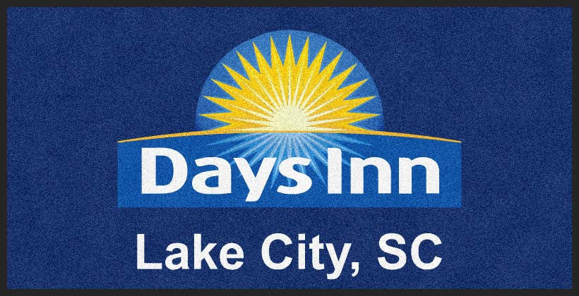 DAYS INN 4 x 8 Rubber Backed Carpeted HD - The Personalized Doormats Company