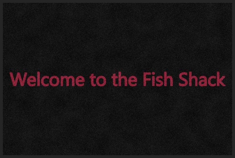Fish Shack 2 X 3 Rubber Backed Carpeted HD - The Personalized Doormats Company
